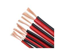 Câble électrique RVB 2 conducteurs 5 m, câble en cuivre isolé PVC 12-22 AWG, certifié UL2468/IEC for applications LED et alimentation (rouge/noir, rouge/blanc)(Red White,22AWG)