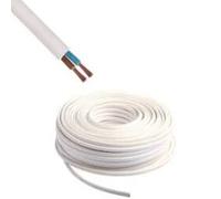 Câble électrique souple blanc - HO5VVF 2x1mm² - 50m