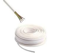 Câble électrique souple blanc - HO5VVF 4G1,5mm² - 50m