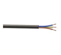 Câble électrique souple HO5VV-F 3G1,5 mm² 10m noir