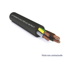 Câble électrique souple HO7RN-F 5G1,5 mm² 50m noir