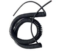 Câble électrique spiralé Extensible à Ressort, Câble spiralé d'extension de Machine à 3 conducteurs, Fil Ressort carré 6 mm, câble Connexion en cuivre Pur Haute Puissance(Stretch 3 Meter)