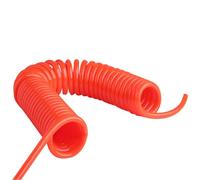 Câble électrique spiralé Extensible à Ressort, Tube spiralé en polyuréthane 5 mm x 8 mm, Tuyau à Ressort for Pompe à air, compresseur d'air, Tube à Ressort rétractable(9 Meters)