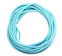 Câble électrique tressé Câble d'alimentation monobrin 3 conducteurs 0,75 mm² 8 A 10 m, tressé en tissu multicolore(Light Blue)