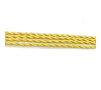 Câble électrique tressé Cordon d'alimentation en tissu multicolore à 2 conducteurs, 2 x 0,75 mm, 250 V, 1 à 30 mètres(Yellow,30 Meters)
