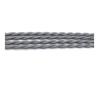 Câble électrique tressé Fil électrique en cuivre recouvert de tissu, 2 x 0,75 mm, 250 V, multicolore, plusieurs tailles(Gray,5Meter)