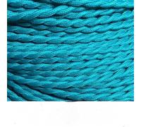 Câble électrique tressé Fil électrique en cuivre recouvert de tissu, 2 x 0,75 mm, 250 V, multicolore, plusieurs tailles(Sky Blue,1Meter)