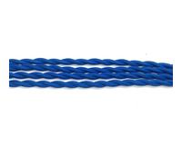 Câble électrique tressé Fil électrique en cuivre recouvert de tissu, 2 x 0,75 mm, 250 V, multicolore, plusieurs tailles(Blue,3Meter)