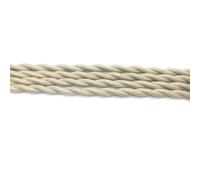 Câble électrique tressé Fil électrique en cuivre recouvert de tissu, 2 x 0,75 mm, 250 V, multicolore, plusieurs tailles(Ivory,5Meter)