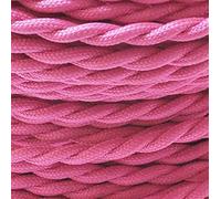 Câble électrique tressé Fil électrique tressé à 2 conducteurs 2 x 0,75 mm for suspensions, multicolore, 1 à 10 m(Pink,10m)