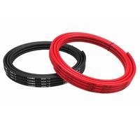 Câble électrique TUOFENG de calibre 14, fil en silicone 14 AWG, 10 m [5 m, noir et 5 m en rouge] Câble de branchement flexible de fil de cuivre étamé pour l'avion DIY