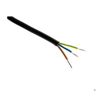 Zenitech Câble d'alimentation électrique U-1000 R2V 3G2,5 mm² Noir 5 m