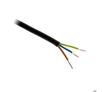 Câble électrique U-1000 R2V 3G6mm² noir - 100m - Zenitech