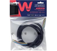 Wpro Alimentation CCB340/1 pour four – Cordon H05 RRF 3G4 1,45 m Noir jusqu'à 25 A