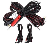 Câble Électrode de Remplacement Cuivre PVC 2mm 4 Pièces | Connecteur 2,0mm et Fiche 2,35mm, Usage Clinique ou Maison, pour Bandes et Dispositifs