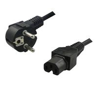 Câble électroménager 90° - C15 Droit Noir 2m