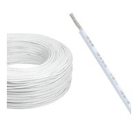 Câble électronique UL1569 14-30 AWG, isolé en PVC, résistant à l'huile, en cuivre étamé, 10 m, for éclairage LED et appareils électroménagers(White,14AWG)