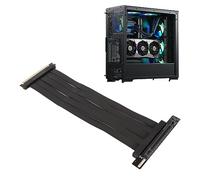 Câble élévateur PCI-E 4.0 X16, Câble D'extension de Carte Graphique PCIe 4.0 X16 Haute Vitesse 300 Mm, Connecteur PCI Express Femelle 90°, pour RTX4090 RX6950XT X570 B550 Z690