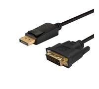 Savio CL-122 câble vidéo et adaptateur 3 m DisplayPort DVI Noir
