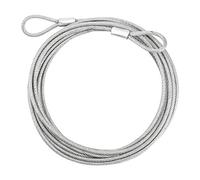 Câble en acier avec oeillets 5 m×1,5 mm pour accrocher le panneau de vêtements lumières photo rideaux