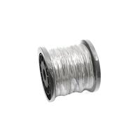 Câble en acier, câble métallique, Câble en acier inoxydable 304, gainé PVC argenté, 0,8-2 mm, 50-100 m, for étendoir à linge(Diameter 0.8mm,50M)