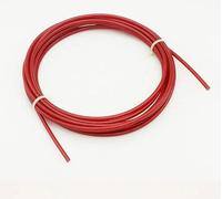 Câble en acier, câble métallique, Câble en acier inoxydable 304 gainé PVC, multicolore, diamètre 1-5 mm, longueur 50-100 m(Red,100 METERS-OUTER DIAMETER 3MM)