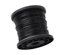 Câble en acier, câble métallique, Câble en acier inoxydable 304 gainé PVC, multicolore, diamètre 1-5 mm, longueur 50-100 m(Black,100 METERS-OUTER DIAMETER 4MM)