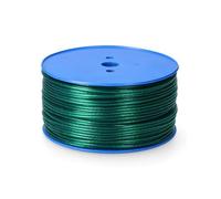 Câble en acier et PVC gainé (175 mètres de long et calibre Ø4 mm) de couleur verte