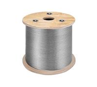 VEVOR Câble En Acier Inox Résistance Rupture Construction 7x7 Capacité 771kg 3,2cm×150m