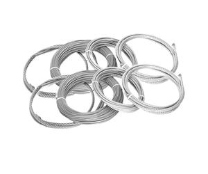 Câble En Acier Inoxydable Câble De Pêche Souple En Acier Inoxydable, Diamètre 0,5-3 Mm, 5/10 M, Structure 7 X, For Levage, Corde À Linge(0.6mmx10M)