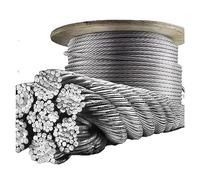 Câble en acier inoxydable, Câble métallique en acier inoxydable 304, construction 7x7, diamètre 3mm, 10-40 mètres(10 Meter)