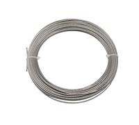 Câble en acier inoxydable de 4 mm, câble tressé 7x19 brins pour levage de tension(10 Meters)