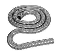 Câble en Acier Inoxydable Flexible pour Câblage Mural Extérieur 1, 5 | Conduit Spiralé Métallique, Protection L’abrasion Intempéries, Usage Résidentiel, Argenté