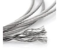 Câble en acier inoxydable, Plante grimpante à noyau de brin 7x7 for balustrade de terrasse, treillis, kit de suspension extérieur,