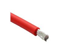 Câble en caoutchouc de Silicone souple, 1/3/5/8/10/20/50M, vert rouge, cuivre, 30 28 26 24 22 20awg, fils d'éclairage flexibles, cordon d'alimentation électrique for voiture(Red 50m,28AWG)
