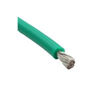 Câble en Caoutchouc de Silicone Souple, 1/3/5/8/10/20/50M, Vert Rouge, cuivre, 30 28 26 24 22 20awg, Fils d'éclairage Flexibles, Cordon d'alimentation électrique for Voiture(Green 1m,30AWG)
