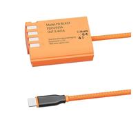 Câble en Nylon de 60 cm USB C Port de caméra, Batterie virtuelle pour appareils Photo numériques compacts et modèles avancés, Batterie factice