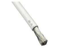 Câble en Silicone Blanc 18 16 14 13 12 11 10 8 A.W.G Fil Ultra Doux Flexible à Haute température(White2m,14 AWG)
