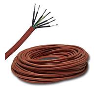 Câble en silicone de 5 m - Pour, par ex., sauna - SIHF 7 x 1,5 mm2
