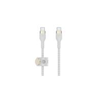 Belkin Câble USB-C vers USB-C BoostCharge Pro Flex, tressé silicone, 2 m, blanc, Power Delivery