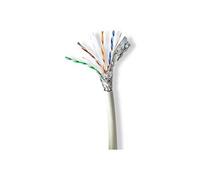 - Câble en vrac - 100 m - 6.2 mm - S/FTP - CAT 6a - sans halogène, intérieur, rond, solide - gris