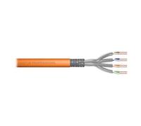 - Câble en vrac - 250 m - 5 mm - SFTP, PiMF - CAT 7 - IEEE 802.3an/IEEE 802.5 - sans halogène, colonne montante, solide, campus - orange, RAL 2000