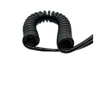 Câble enroulé rétractable à 5 conducteurs 15AWG 1-14 mètres | Rallonge multiconducteur en spirale bou diamètre 10 mm, chaîne 45 mm(14 meters)