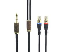 Câble équilibré mâle 6N OCC en cuivre plaqué argent de 4,4 mm, compatible avec Audeze LCD-2, LCD-4, LCD-3, LCD-X, LCD-XC et coque en bois de noyer de 3 m