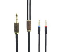 Câble Équilibré Mâle 6N Occ En Cuivre Plaqué Argent De 4,4 Mm Compatible Avec Denon Ah-D7200 Ah-D7100 Ah-D9200 Ah-D5200 Pour Casque Audio Focal Et Coque En Bois De Noyer 3 M[CAS6215922]