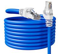 Cable Ethernet 20m, Cat 6 FTP Blindé Cable RJ45 20m Haut Débit Câble Réseau, Enterrement Direct/Extérieur Imperméable Câble LAN, 24AWG Long Rond Cabl Internet 550MHz 1000Mbps, pour Routeur Modem