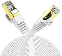 Cable Ethernet 3M, Rj45 Cat 7 Plat Haute Vitesse Avec Connecteur Réseau Rj45 Plaqué Or, Cable Rj45 Cat 7 Blindé Cable Internet Haut Débit 10 Gb/S 750 Mhz[CAB9163570]