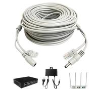 Câble Ethernet - Câble réseau robuste avec connecteurs - Câble LAN robuste avec gestion pratique des câbles pour la maison, le bureau et l'hôtel