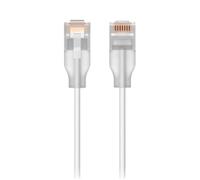 Ubiquiti UACC-Cable-Patch-EL-0.15M-W-24 Câble patch UniFi avec embouts translucides RJ45 et prise en charge Etherlighting lorsqu'il est associé à la commutation UniFi Pro Max, 0,15 m, blanc, pack de 2