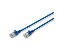 Câble Ethernet Cat 6A - DIGITUS - 1,5 m - Slim - 10 Gbit/s - RJ45 - PoE+ - Bleu